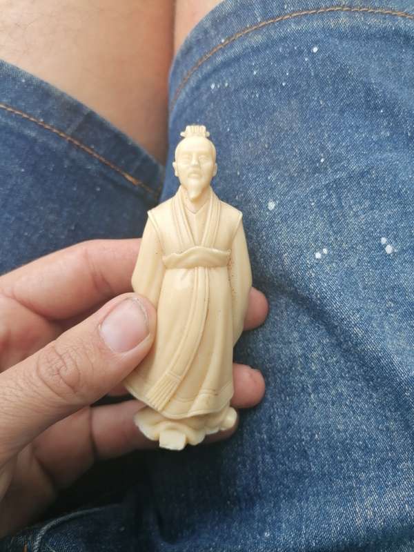 Vintage Plastic Oriental Warriir Figurine Samaria made in Hong Kong