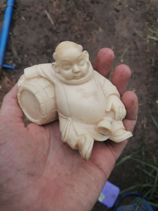 Vintage Bianchi Drunk Monk Figure Sculptures Made in Italy