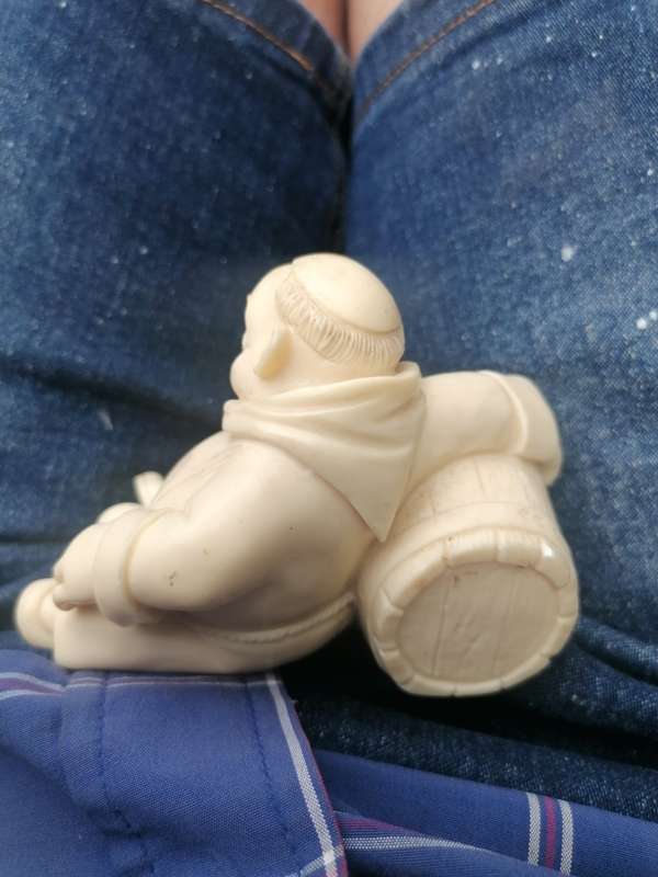 Vintage Bianchi Drunk Monk Figure Sculptures Made in Italy