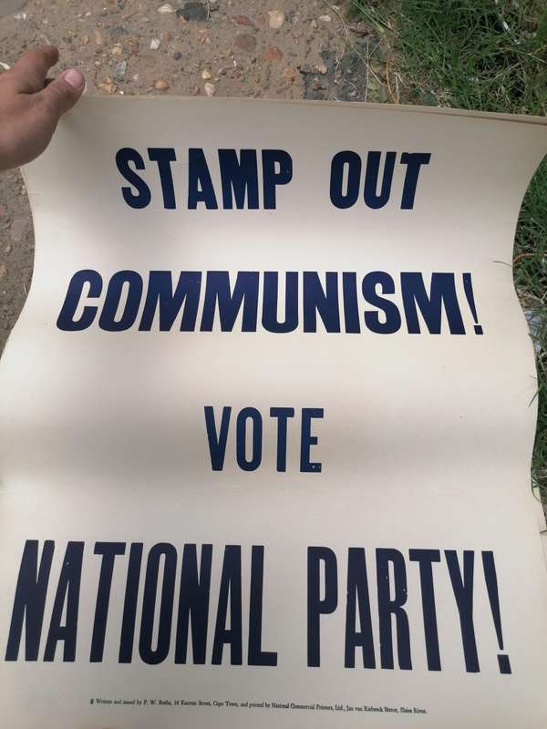 Rare find a original apartheid National party poster