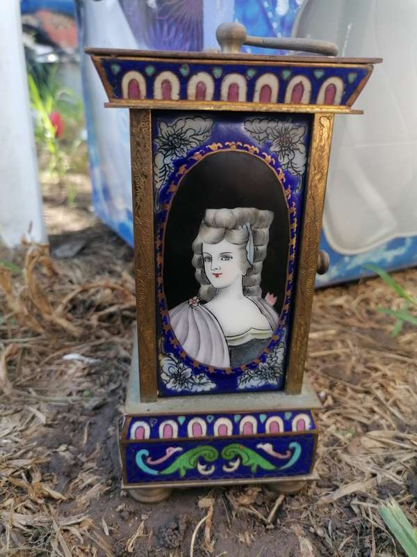 Vintage Chinese Cloisonne Carriage Clock