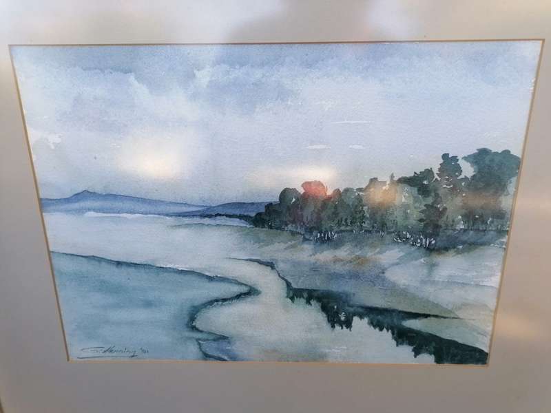 Watercolor painting by G. Henning