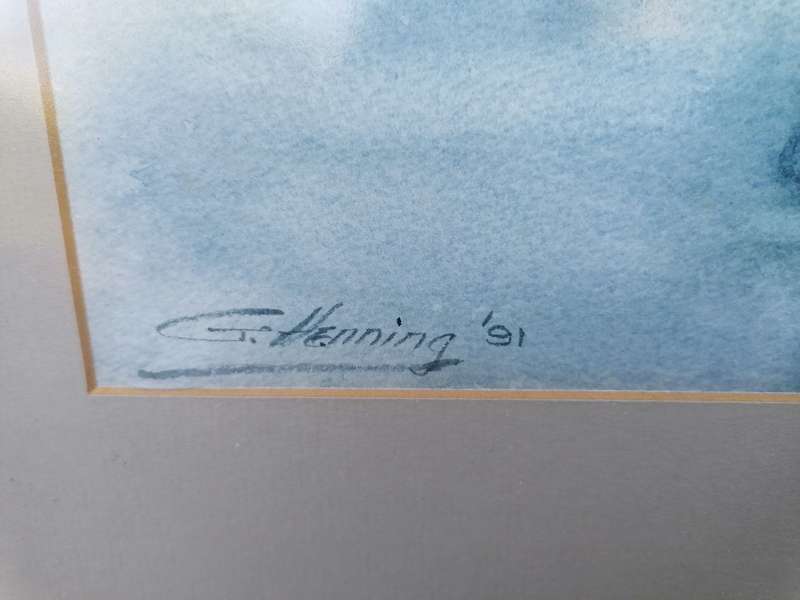Watercolor painting by G. Henning