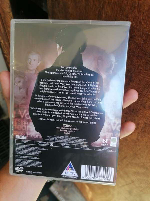 Sherlock Complete Series Three DVD
