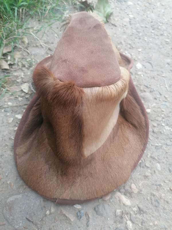 Hat made from Springbok skin
