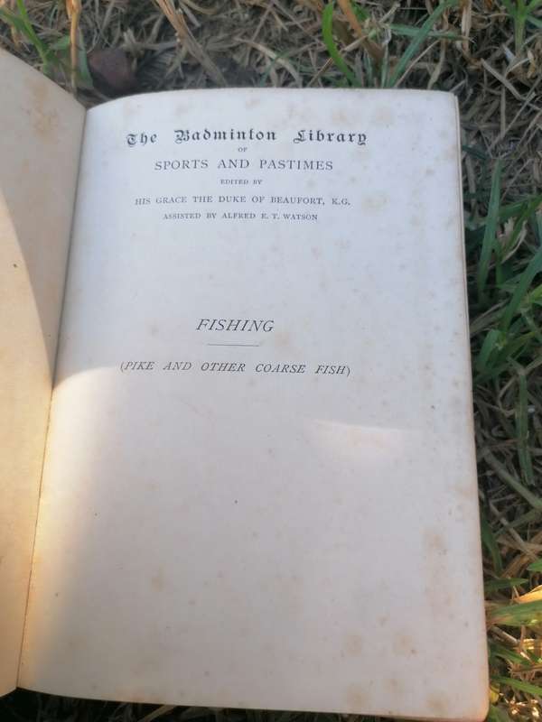 Fishing. Pike and Other Course Fish. From The Badminton Library of Sports and Pastimes.  H Cholmond
