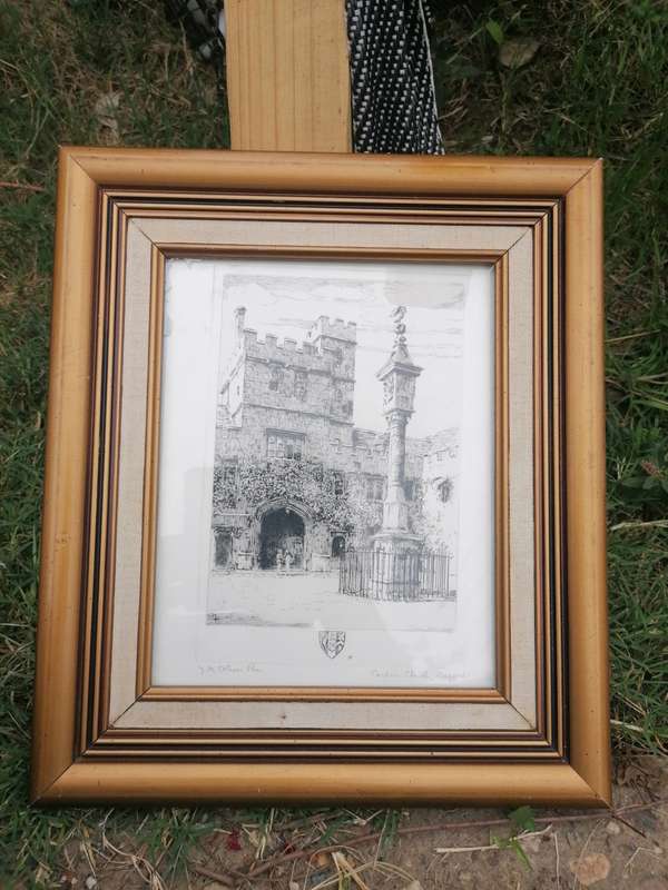 Very collectable Mabel Oliver Rae 1868 -1956 etching of Oxford