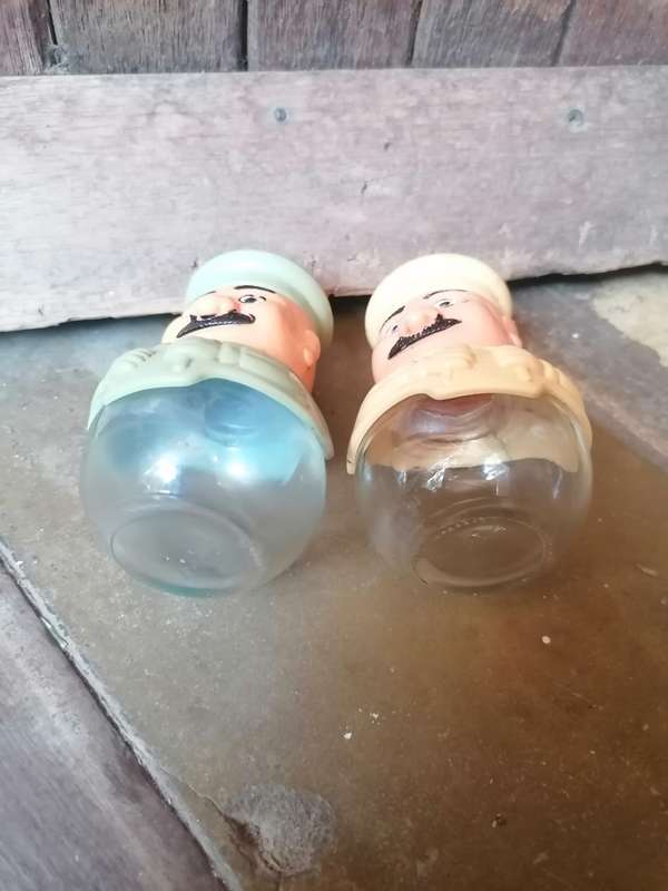 Vintage Solmaz Mercan 1960s Italian Chef Salt and Pepper Shaker