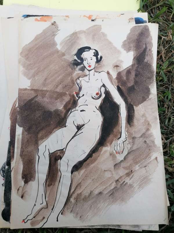 Rare find a original Marylski Jerzy Luszczewski (George) nude