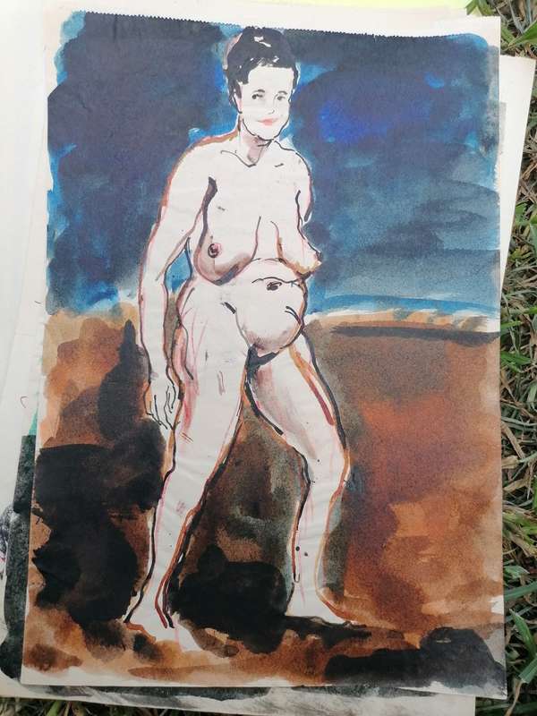 Rare find a original Marylski Jerzy Luszczewski (George) nude