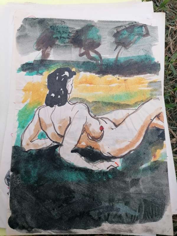Rare find a original Marylski Jerzy Luszczewski (George) nude
