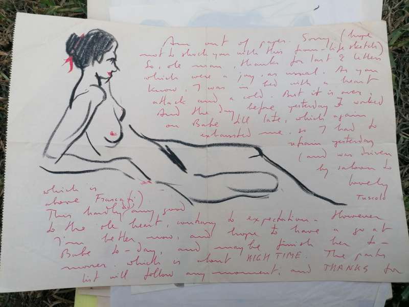 Rare find a original Marylski Jerzy Luszczewski (George) nude