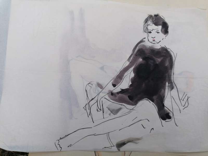 Rare find a original Marylski Jerzy Luszczewski (George) nude