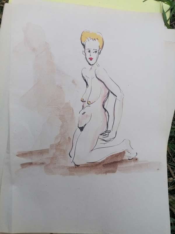 Rare find a original Marylski Jerzy Luszczewski (George) nude