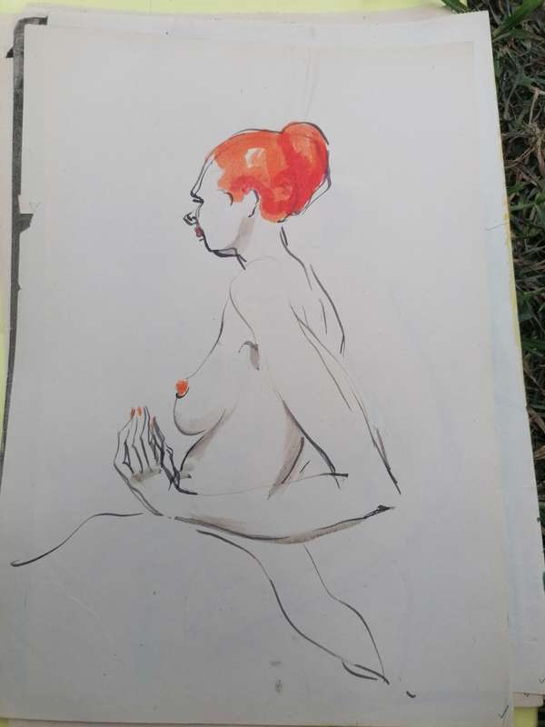 Rare find a original Marylski Jerzy Luszczewski (George) nude