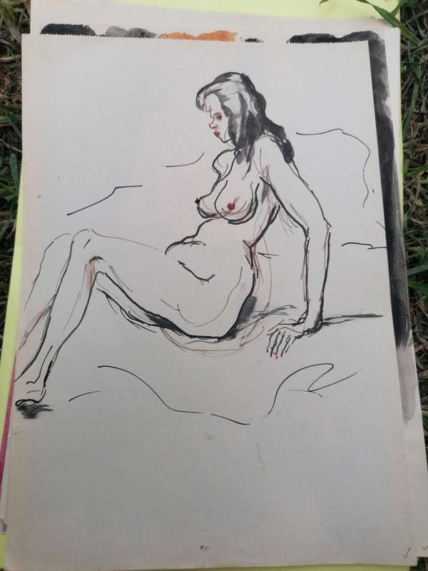 Rare find a original Marylski Jerzy Luszczewski (George) nude
