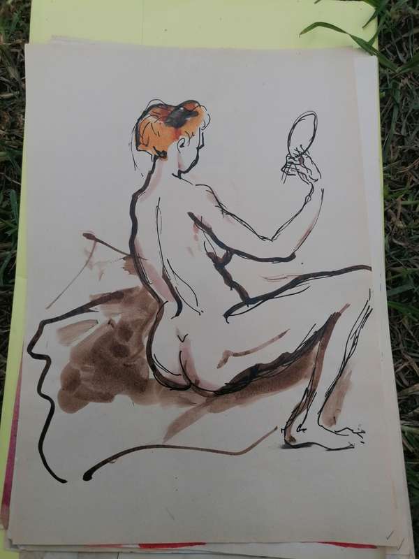 Rare find a original Marylski Jerzy Luszczewski (George) nude