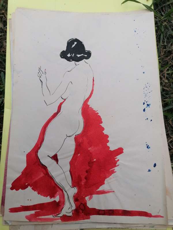 Rare find a original Marylski Jerzy Luszczewski (George) nude