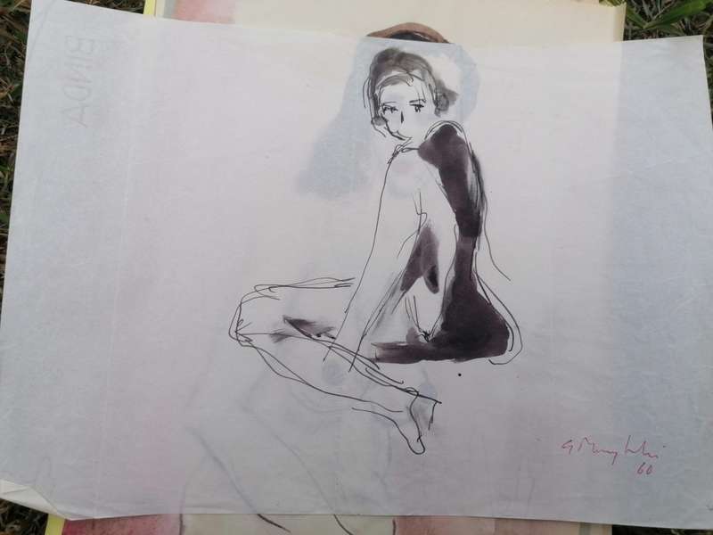 Rare find a original Marylski Jerzy Luszczewski (George) nude