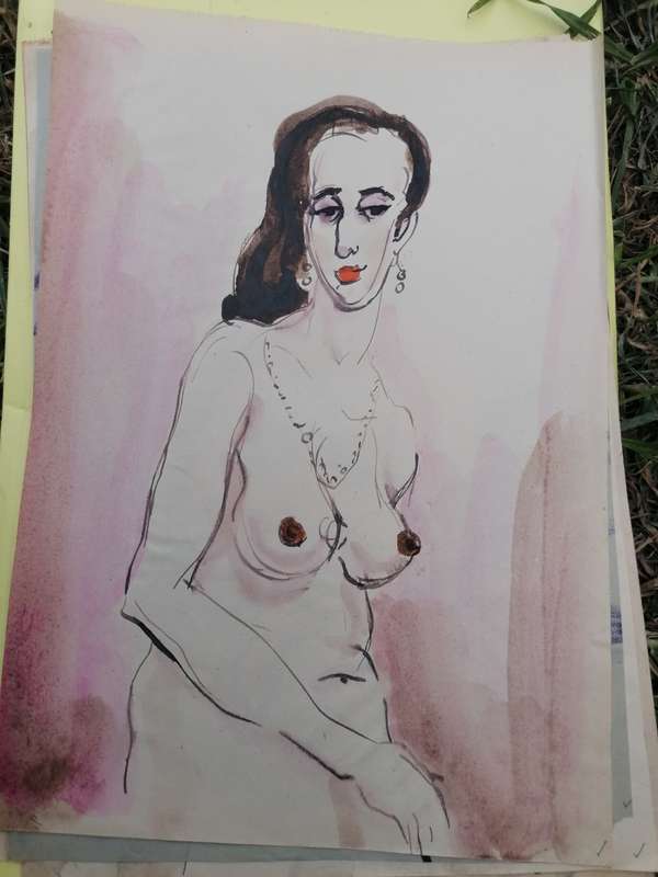 Rare find a original Marylski Jerzy Luszczewski (George) nude