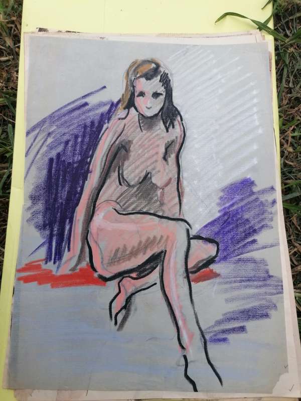 Rare find a original Marylski Jerzy Luszczewski (George) nude