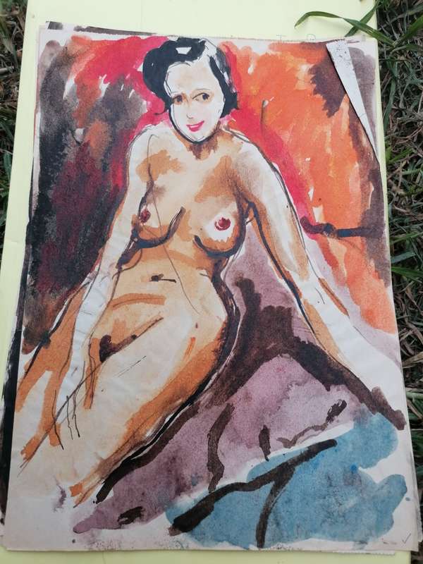 Rare find a original Marylski Jerzy Luszczewski (George) nude
