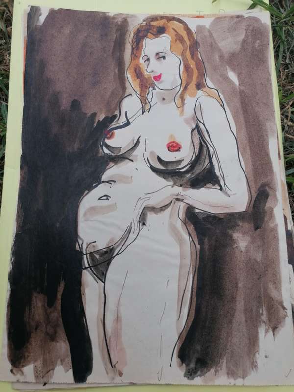 Rare find a original Marylski Jerzy Luszczewski (George) nude
