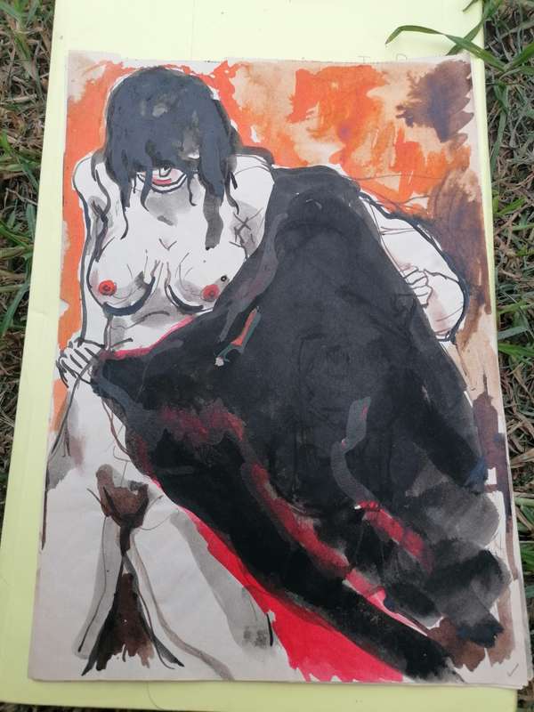 Rare find a original Marylski Jerzy Luszczewski (George) nude