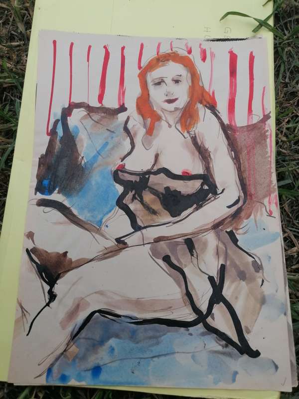 Rare find a original Marylski Jerzy Luszczewski (George) nude