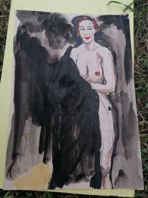 Rare find a original Marylski Jerzy Luszczewski (George) nude