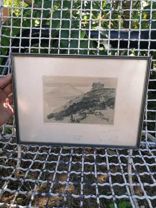 Signed Etching By German Artist Rudolph Veit, 1892 - 1979
