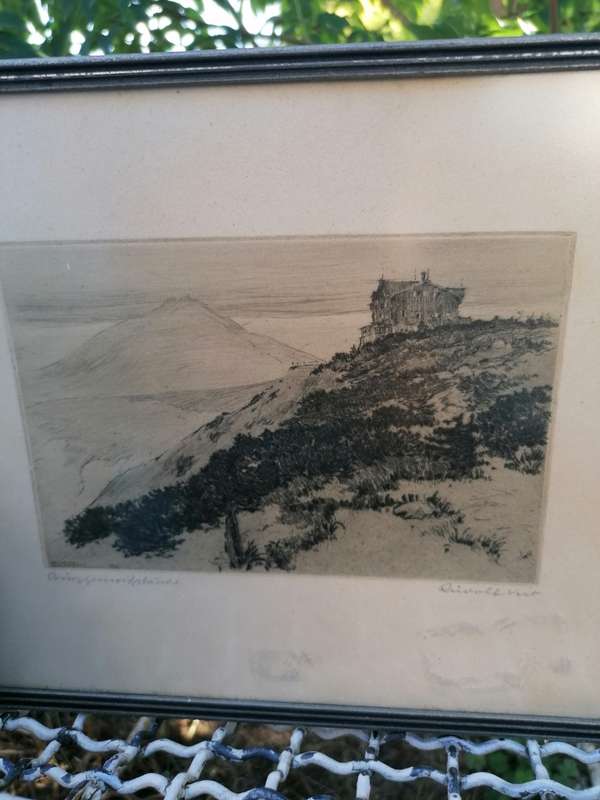 Signed Etching By German Artist Rudolph Veit, 1892 - 1979