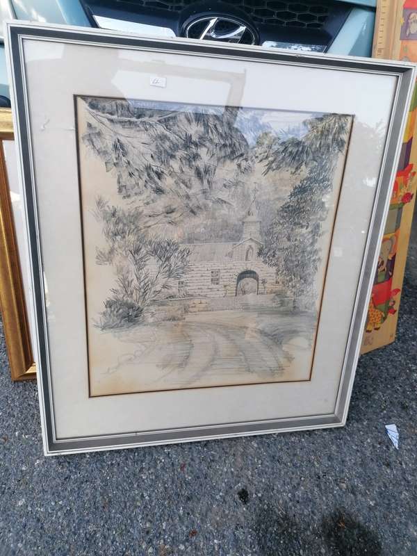ST THERESA`S - ROMA, JOHN EDGAR DRAWING