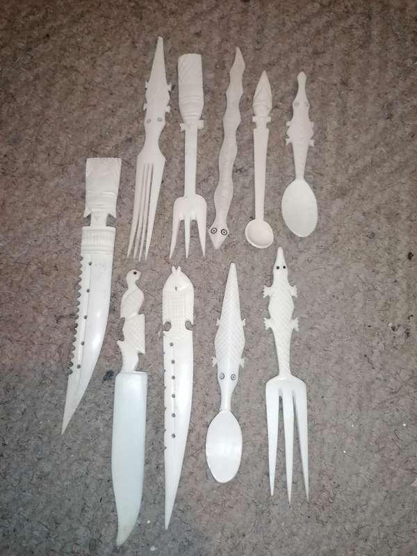 Vintage African carved items
