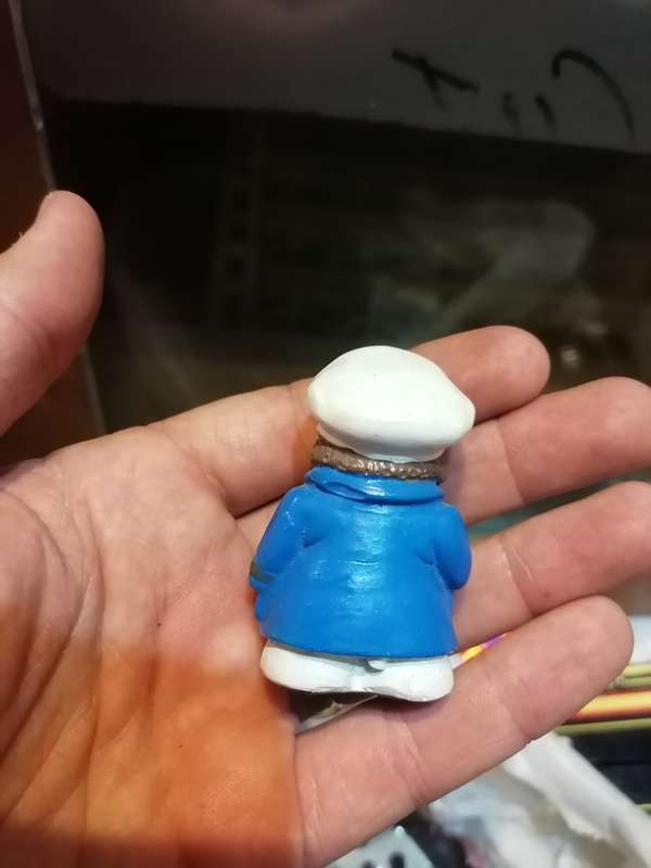 Small hand painted captain