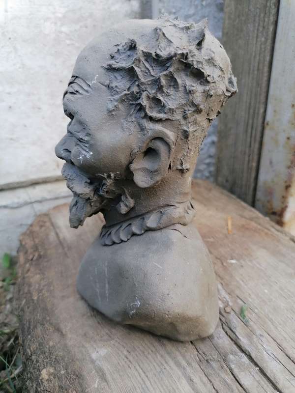 INVESTMENT Hezekiel Ntuli Eshowe `zulu` bust sculpture clay art original 1912-1973