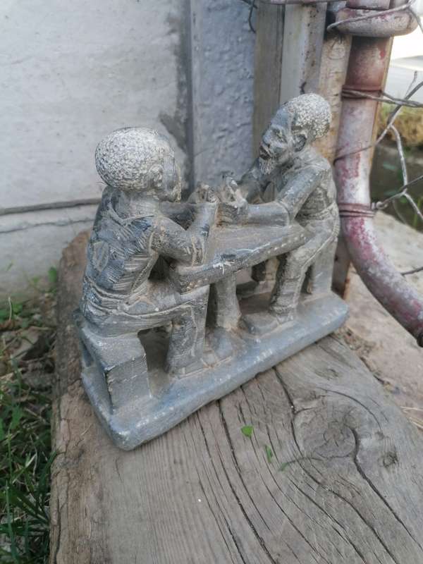 Stunning hand carved soapstone figure