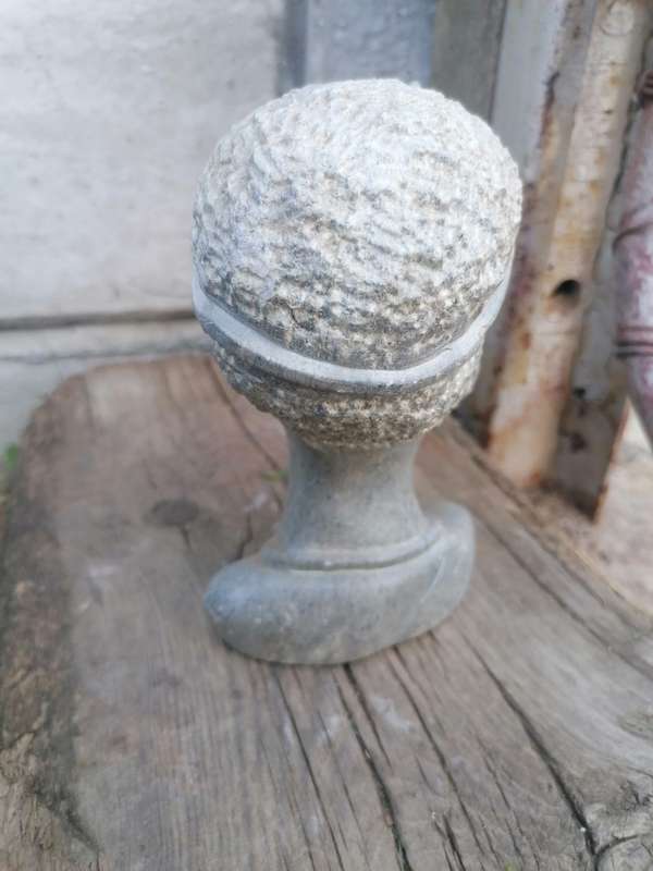 Vintage African stone head carving