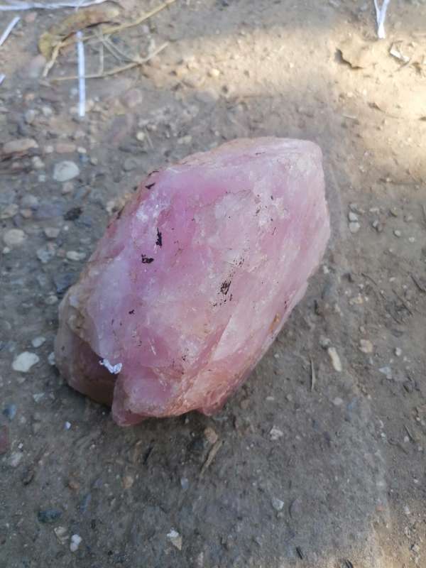 Large piece of rose quartz
