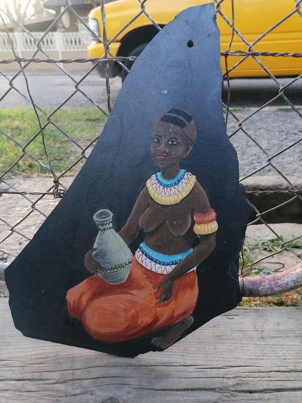 african painting on rock