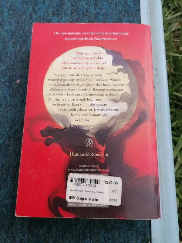 Wondersmid `n Nimmermeer-boek Jessica Townsend, Jaco Jacobs