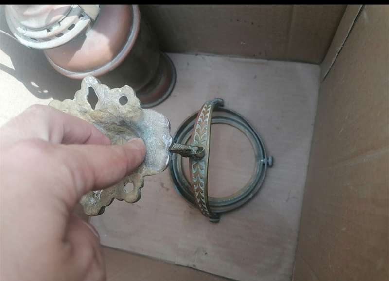 Old oil ship wall lamp