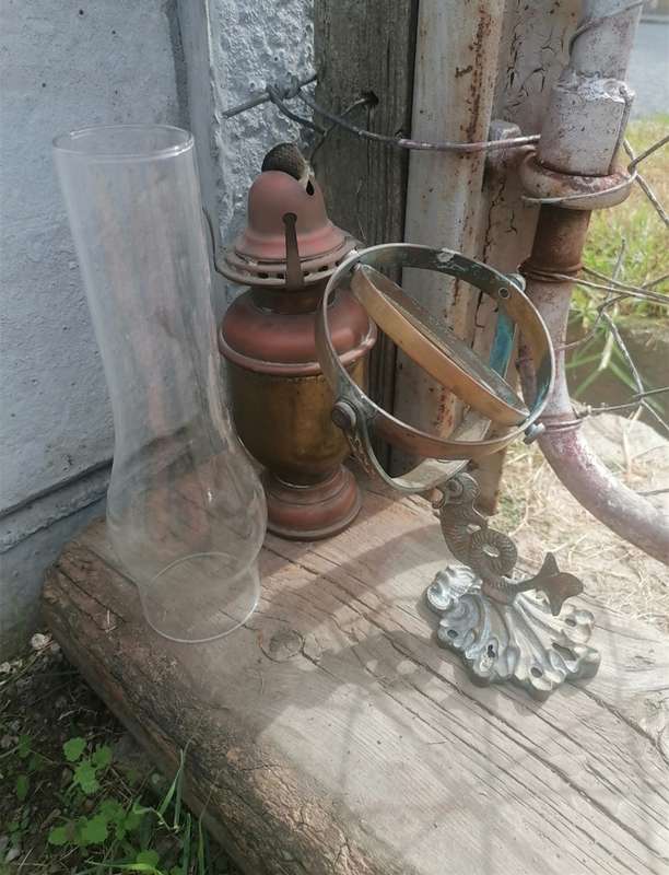 Old oil ship wall lamp