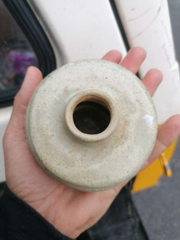 Pottery candle holder