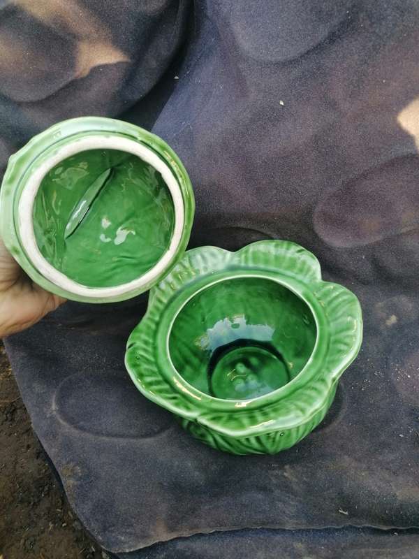 Collectible Majolica Cabbage Bowl