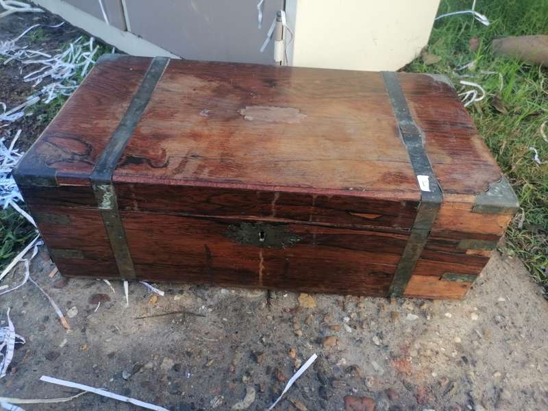 Antique writing box in need of repair