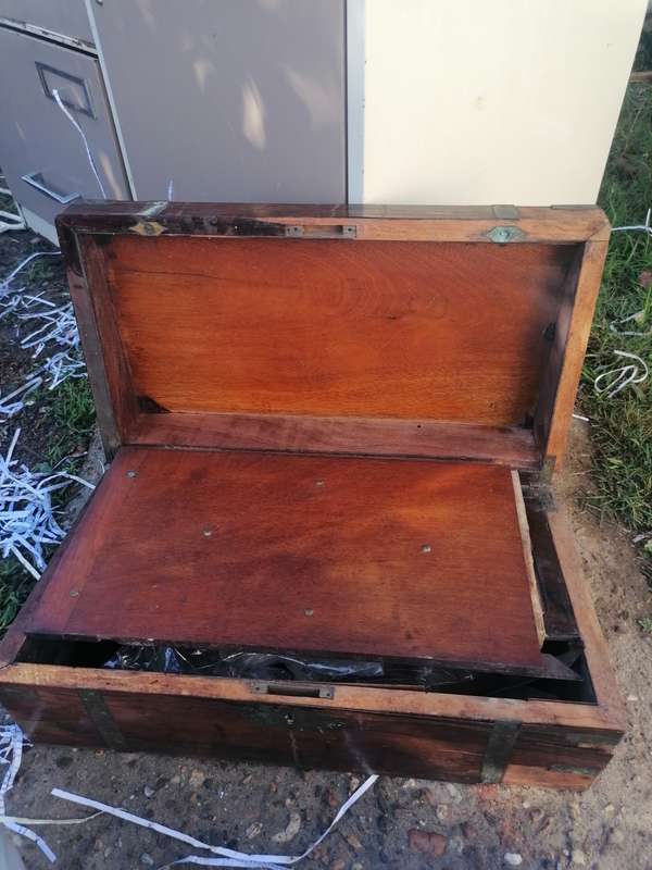Antique writing box in need of repair