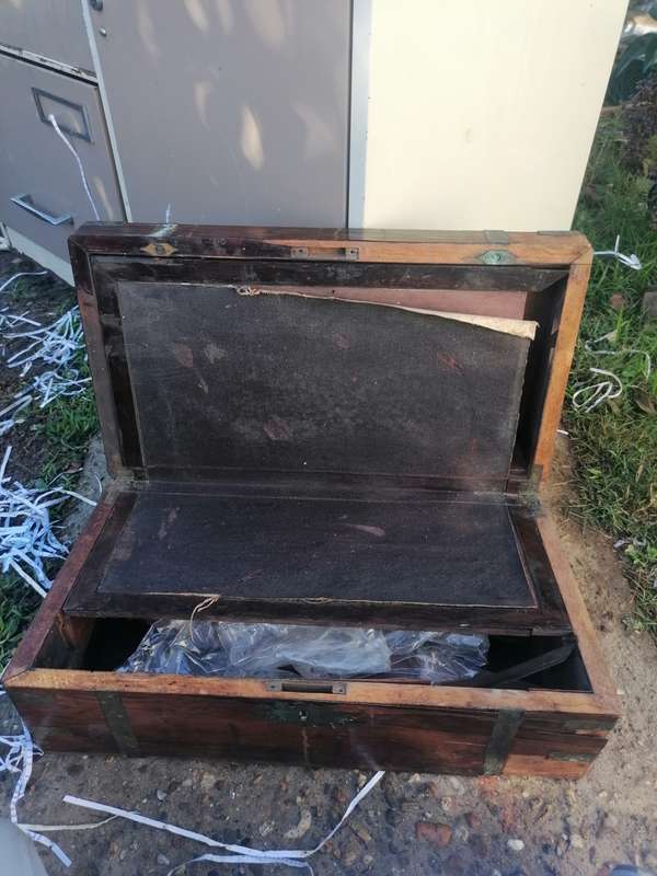Antique writing box in need of repair