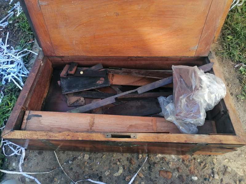 Antique writing box in need of repair
