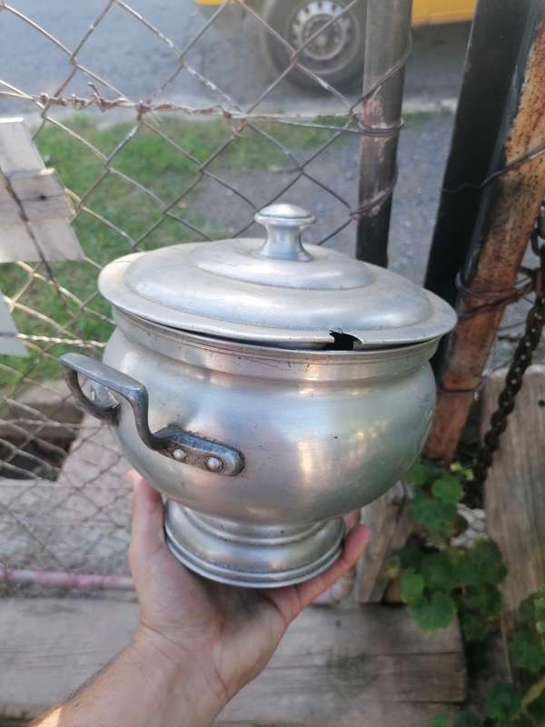 Tureen Tournus France aluminum